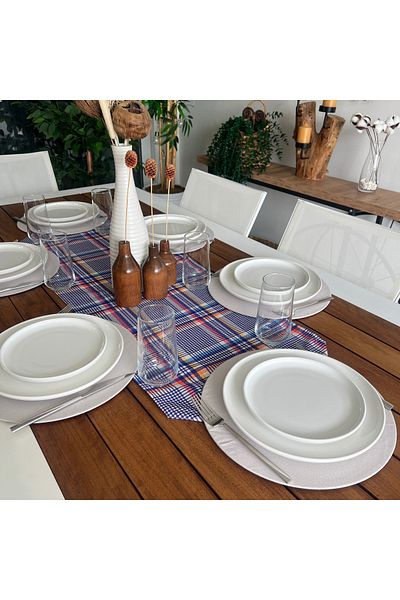 desen izmir American Service, 6 piese Stone Plată și Runner Color Plaid Suit 1, colecție nouă, Anul Nou