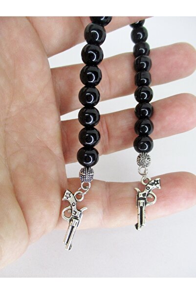 Kusakli Tabanca Püsküllü Oniks Zaza Tesbih