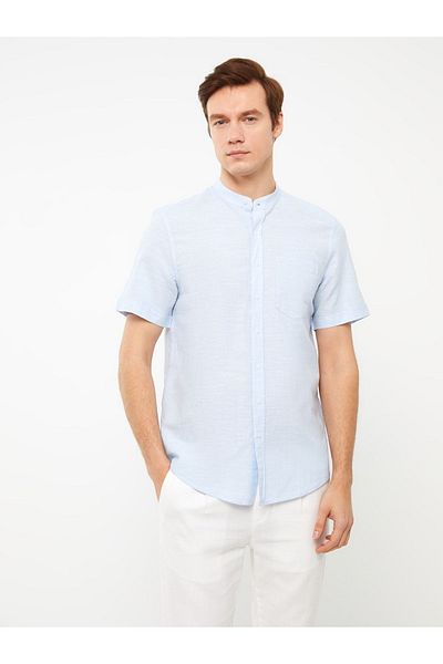 LC Waikiki Regular Fit Judge Collar Short Sleeve Men's Shirt
