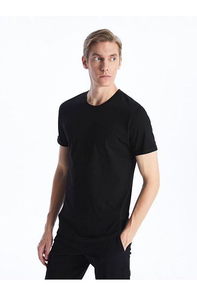 LC Waikiki Men's Crew Neck Short Sleeve Combed Cotton T-Shirt