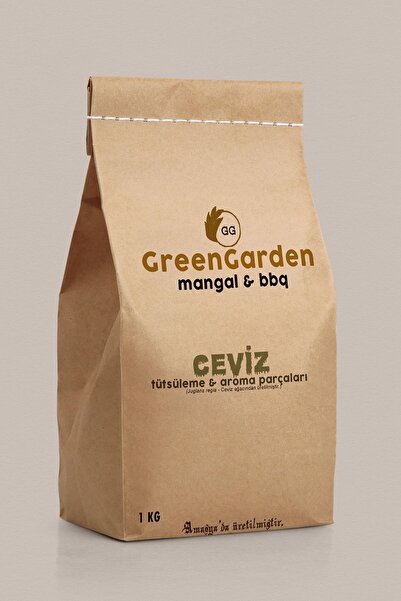 GreenGarden Ceviz Tütsüleme Aroma Odun Parçaları - Mangal Barbekü Tütsü Ve Ar...