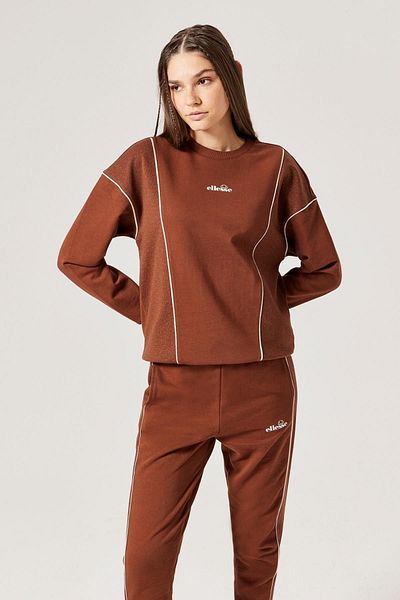 Ellesse Γυναικείο φούτερ Crew Neck Brown F003-br Γυναικείο φούτερ