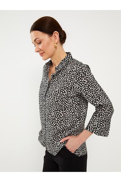 LC Waikiki Cămașă Dobby pentru femei cu model LCW Grace