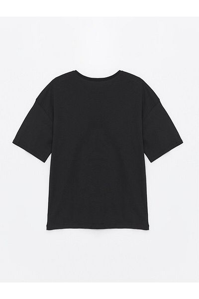 LC Waikiki Crew Neck Printed Short Sleeve Girl's T-Shirt