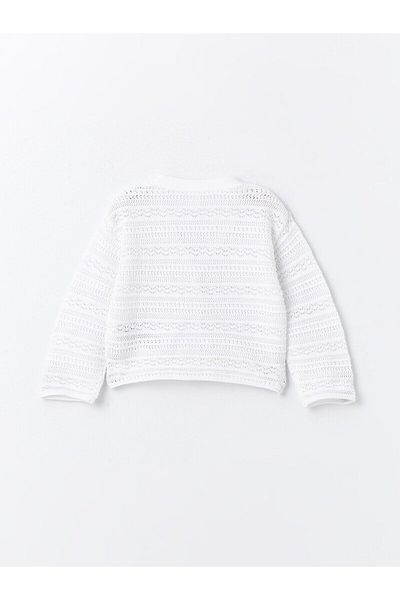 LC Waikiki LCW Baby - V-Neck Baby Girl Knitwear Cardigan