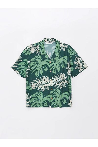 LC Waikiki LCW Kids Patterned Short Sleeve Boy's Shirt