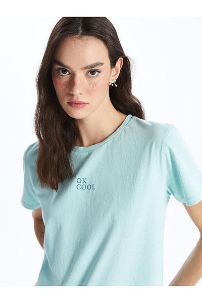 LC Waikiki Tricou XSIDE pentru damă - decolteu, imprimat, mânecă scurtă