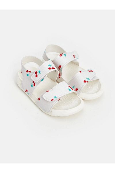 LC Waikiki LCW STEPS Baby Girl Sandals - Printed and Double Strap