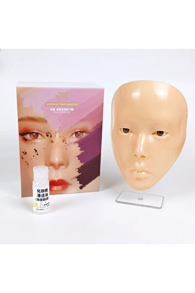 BİOMASER 5D Makyaj Uygulama Manken Silikon Tam Yüz Tahtası Göz Yüz Eğitim Makyaj Kirpik Gölge Kaş Dudak Döv
