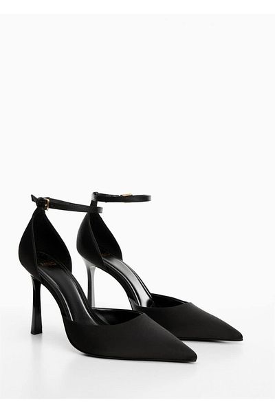 MANGO Woman High Heels mit Fesselriemchen