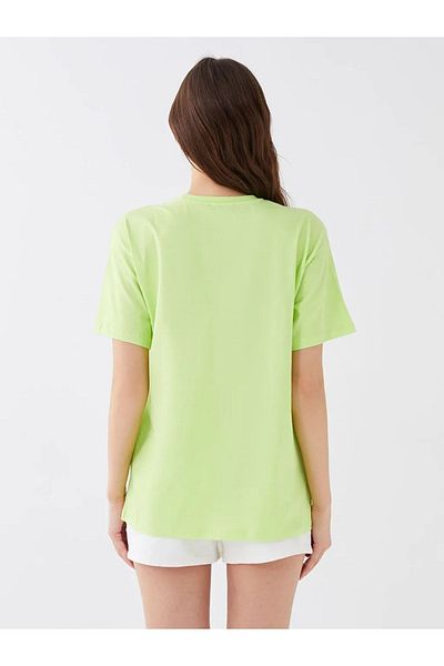 LC Waikiki Γυναικείο T-shirt με κοντό μανίκι Xsıde Crew λαιμόκοψη