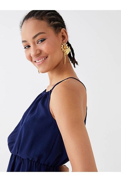 LC Waikiki LCW Lässiges Damenkleid – Neckholder, gerade Träger