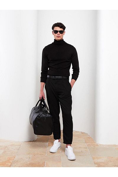 LC Waikiki Pulover de tricotaj pentru bărbați cu mânecă lungă LCW Vision Turtleneck