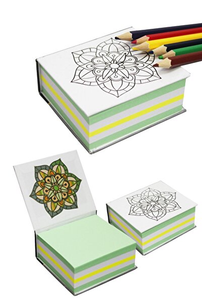Paste Notes Mandala Boyamalı Bloknot