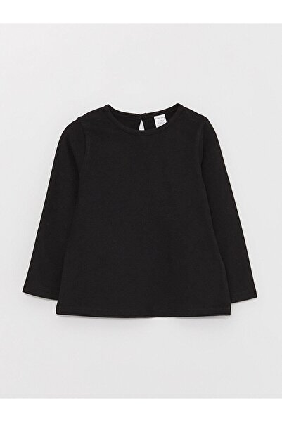 LC Waikiki LCW baby Bisiklet Yaka Basic Kız Bebek Tişört