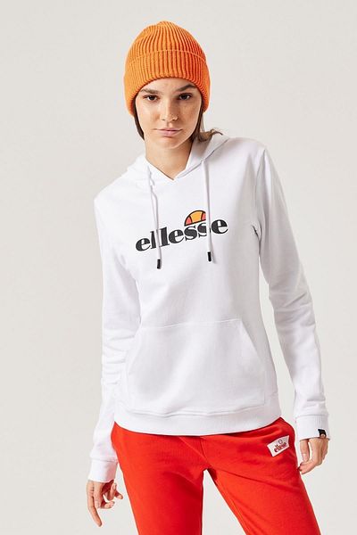 Ellesse Hanorac de damă cu guler alb cu glugă F021-wt