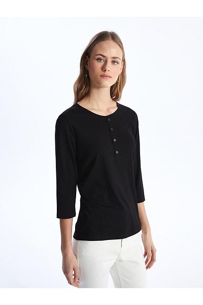 LC Waikiki LCWAIKIKI Classic - Tricou solid pentru damă
