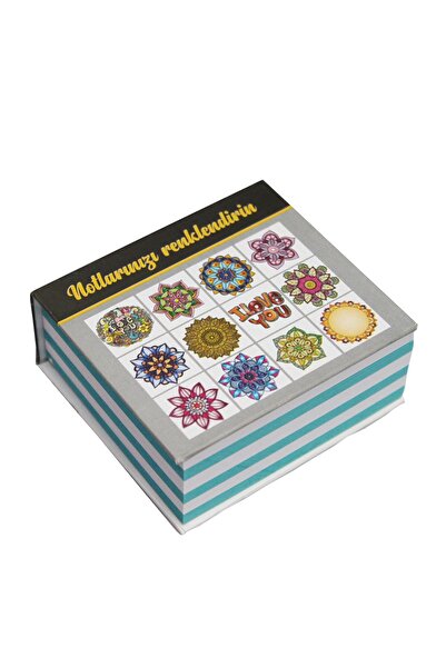Paste Notes Mandala Boyamalı Bloknot