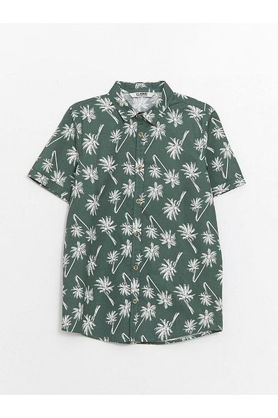 LC Waikiki LCW Kids Patterned Short Sleeve Boy's Shirt