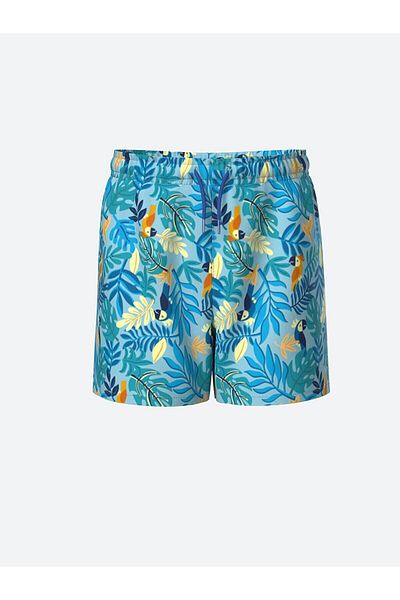 LC Waikiki Lcw Baby for Baby Boy - Pantaloni scurți de baie imprimați cu talie elastică