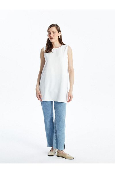 LC Waikiki LCWAIKIKI Classic Women's Crew Neck Plain Tunic