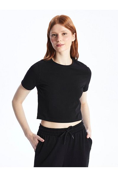 LC Waikiki Crop pentru damă - decolteu, croială solidă
