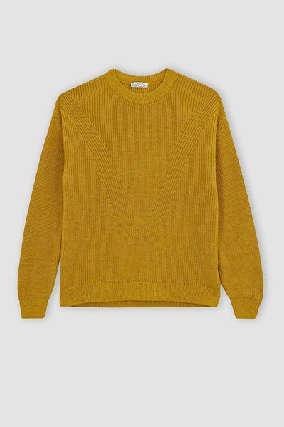 DeFacto Γυναικείο πουλόβερ Mustard H6905az/yl127