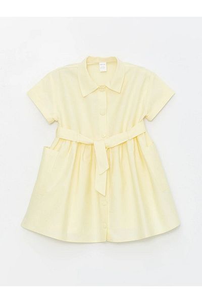 LC Waikiki LCW baby Baby Collar Short Sleeve Baby Girl Dress