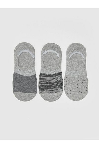 LC Waikiki Patterned Men's Ballerina Socks 3-Pack