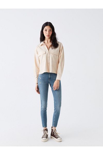 LC Waikiki Pantaloni de damă skinny cu talie înaltă