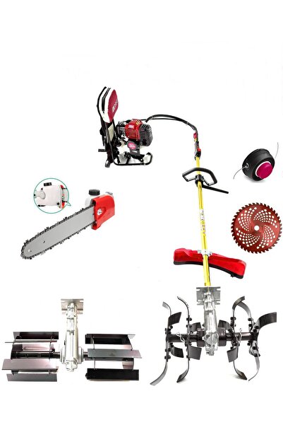 ROYAL DAFU TURBO MOTORLU SIRT TIRPAN ÇAPALAMA MAKİNESİ ÇİFT ÇAPA BAŞLIKLI DAL...