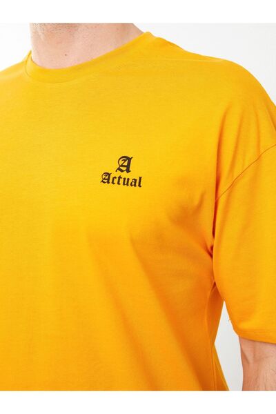 LC Waikiki Printed Men's Combed Cotton T-Shirt - Crew Neck, Short Sleeve