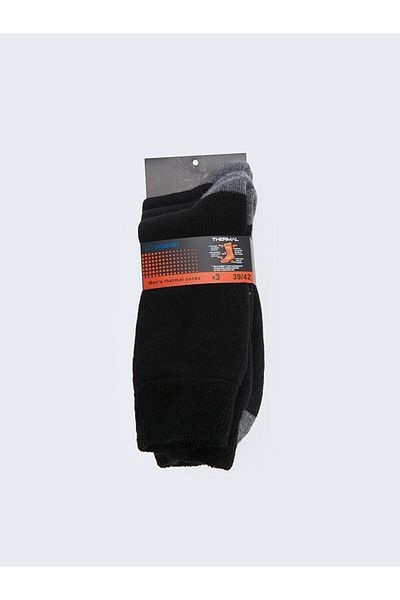 LC Waikiki LCW ACCESSORIES Plain Men's Socks 3-Piece