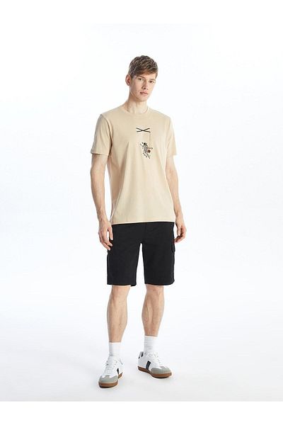 LC Waikiki LCW Men's Gabardine Bermuda Shorts - Casual Standard Size