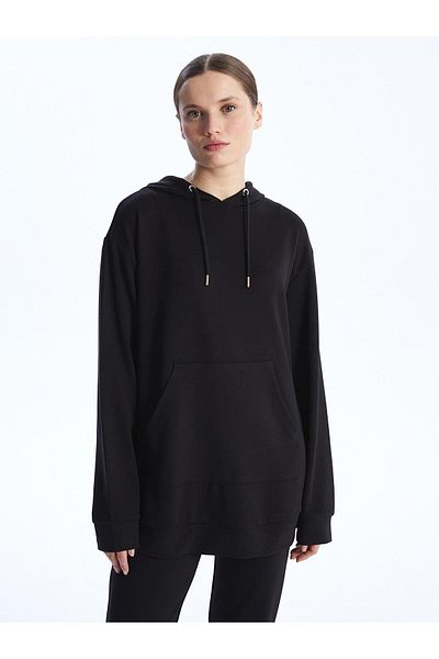 LC Waikiki LCWAIKIKI Classic Oversize Hooded Long Sleeve Women's Tunic