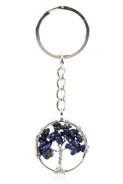 saffhome Breloc din piatră naturală Lapis Lazuli