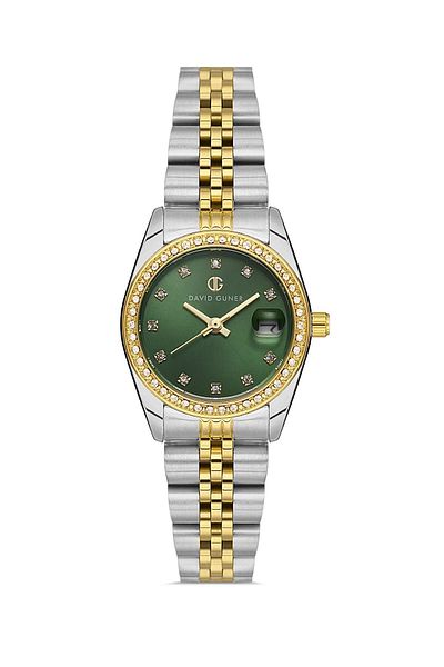 DAVID GUNER Retro Mini Case - Women's Wristwatch and Calendar