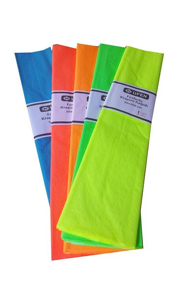 UFEN Phosphorescent Crapon Paper 5 Colors 50x200 Cm