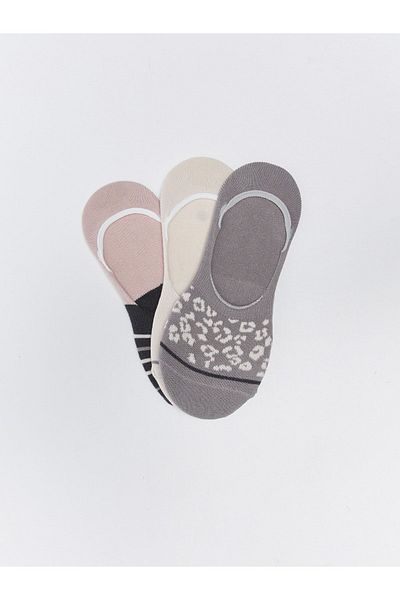 LC Waikiki Patterned Women's Ballerina Socks 3 Pack
