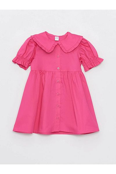LC Waikiki LCW baby Baby Collar Short Sleeve Baby Girl Dress