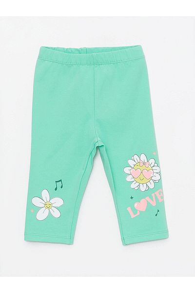 LC Waikiki LCW Baby - Printed and Elastic Waist Leggings for Baby Girl
