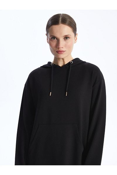 LC Waikiki LCWAIKIKI Classic Oversize Hooded Long Sleeve Women's Tunic