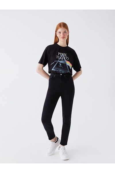 LC Waikiki Pantaloni de damă slim mom fit cu talie înaltă