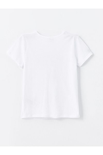 LC Waikiki Κοντομάνικο μπλουζάκι Girl - Crew Neck με στάμπα