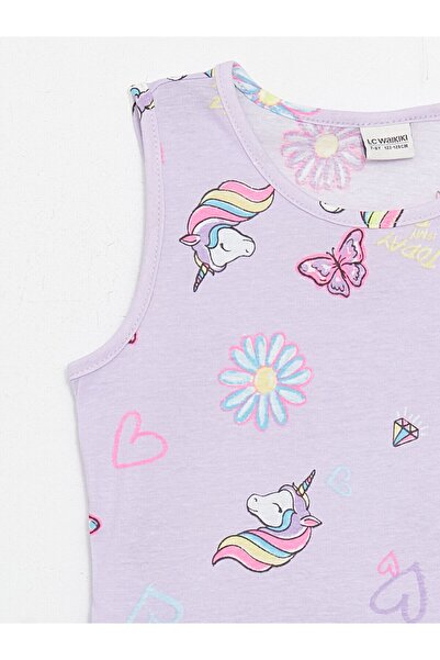 LC Waikiki Bisiklet Yaka Kız Çocuk Elbise