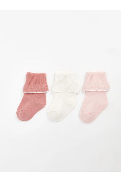 LC Waikiki LCW baby Basic Baby Girl Sock Чорапи 3 бр