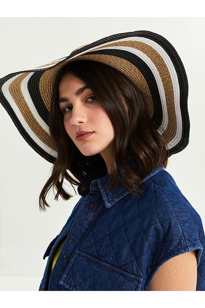LC Waikiki Damen-Fedora-Hut aus Stroh – LCW ACCESSORIES