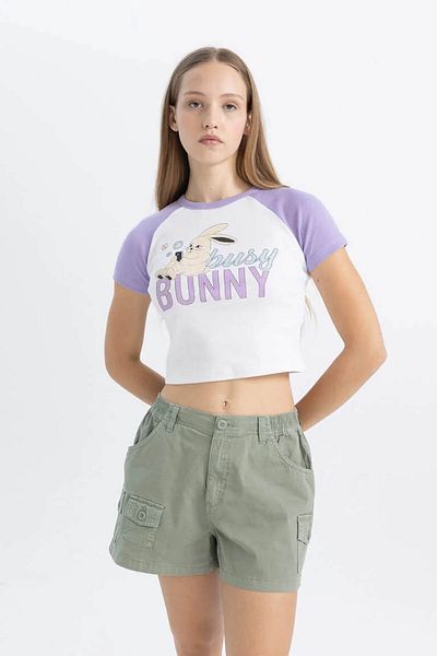 DeFacto Λιλά Γυναικείο T-shirt - C5721ax/pr251