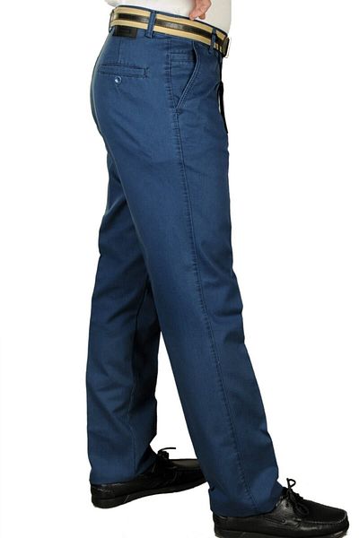 FAGETTO PANTOLON Artemis Jeans Patterned Classic 100% Cotton Washed Parliament Linen Trousers