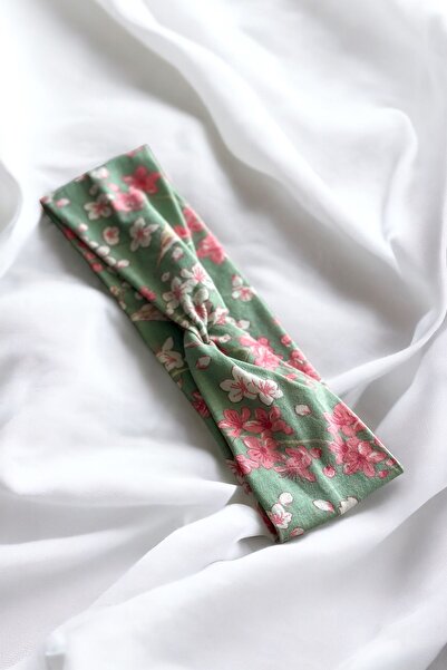 pistore Μπαντάνα Πράσινο Μοτίβο λουλουδιών